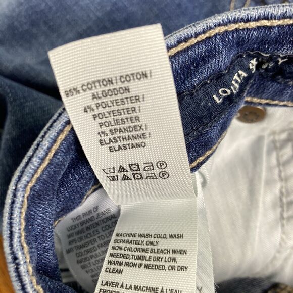 Lucky Brand Jeans Lolita Skinny Dark Wash Women's Size 6/28 Classic Stretch EUC - Picture 8 of 9